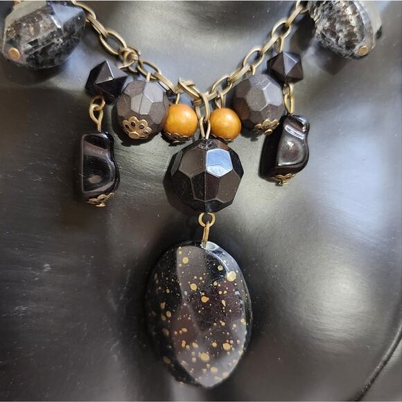 Vintage 70's Victorian Style Statement Necklace - Picture 4 of 7